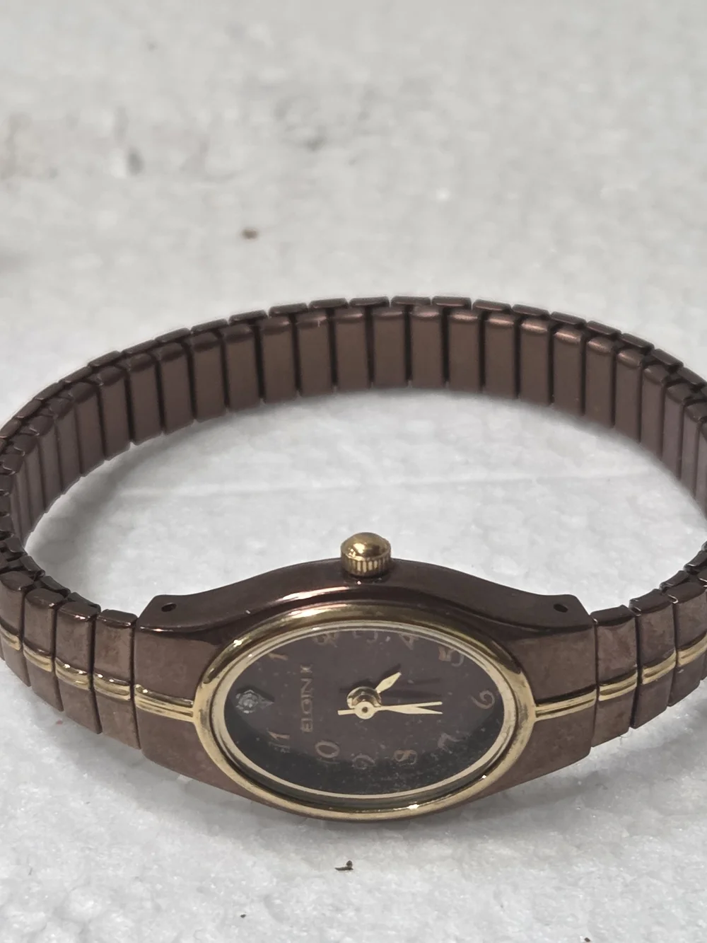 ELGIN II Women's Rose Gold Tone Oval Watch NEW BATTERY